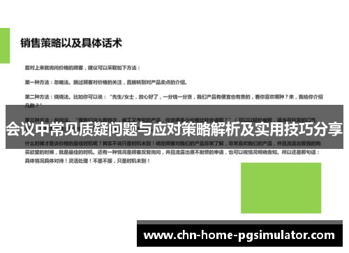 会议中常见质疑问题与应对策略解析及实用技巧分享