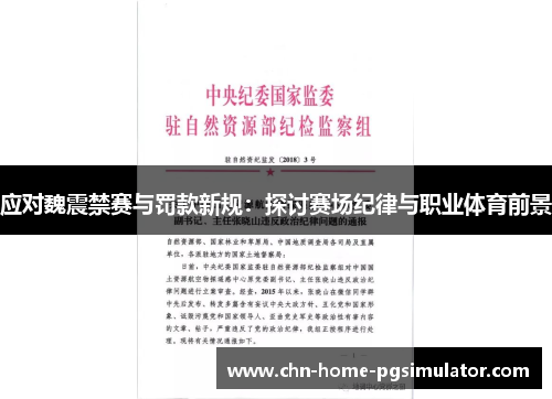 应对魏震禁赛与罚款新规：探讨赛场纪律与职业体育前景