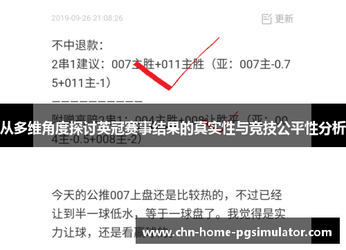 从多维角度探讨英冠赛事结果的真实性与竞技公平性分析