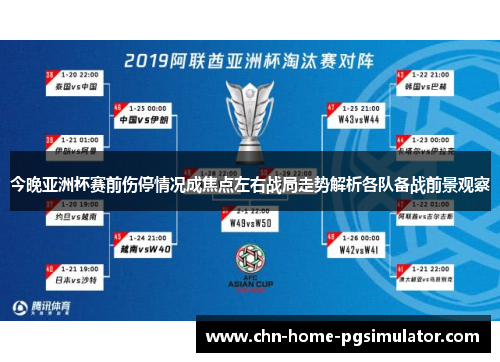 今晚亚洲杯赛前伤停情况成焦点左右战局走势解析各队备战前景观察